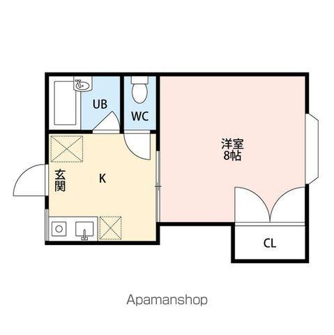 コーポエスポワール(1K/2階)の間取り写真