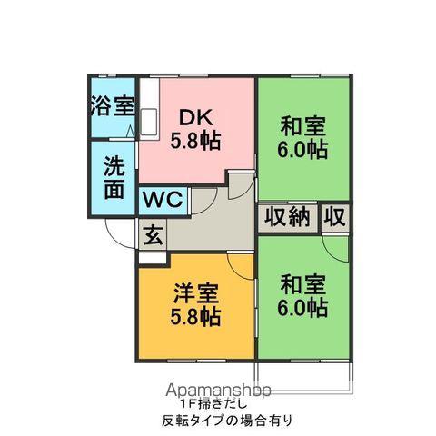 ドリーム&ドリーム(3DK/1階)の間取り写真