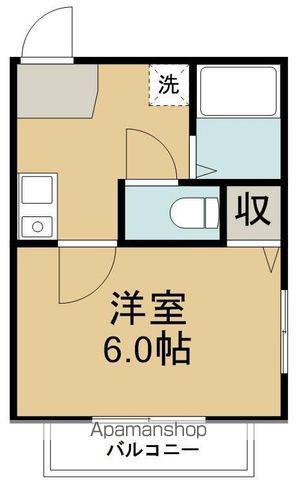 TSハウスⅡ(1K/1階)の間取り写真