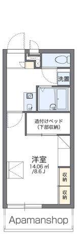 レオパレスアサクラⅣ(1K/3階)の間取り写真