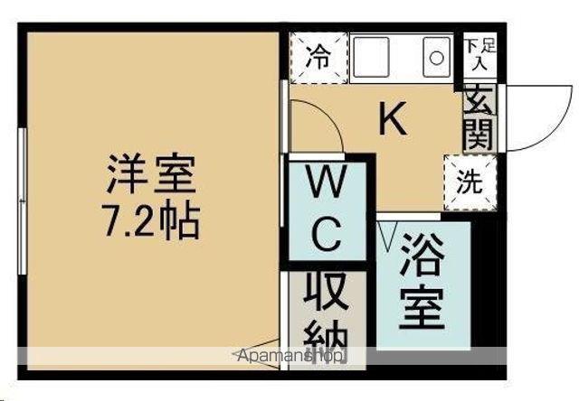 プレシオーサ南光台(1K/1階)の間取り写真