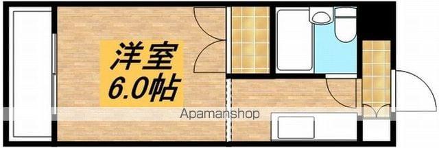 緑ハイツ(ワンルーム/2階)の間取り写真