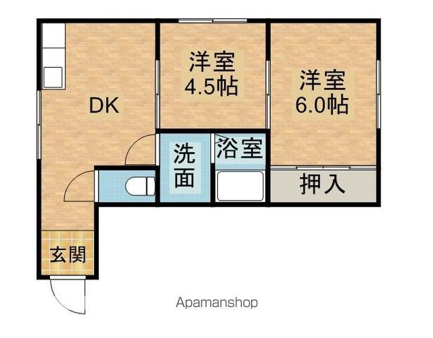 L COLLECTION 関屋田町(2DK/3階)の間取り写真