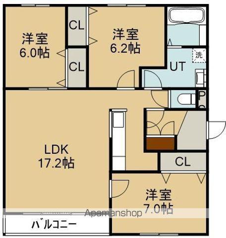 ラヴィドールⅡ(3LDK/3階)の間取り写真