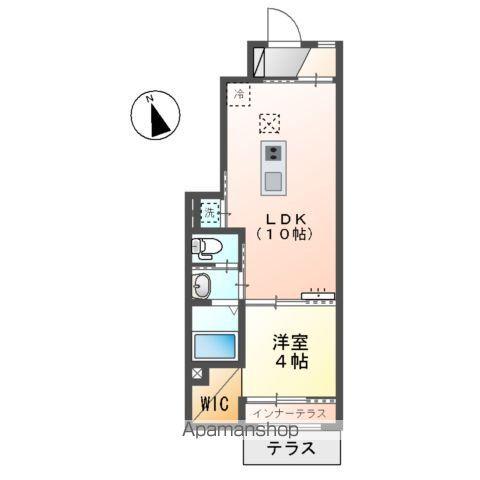 カタルピア(1LDK/1階)の間取り写真