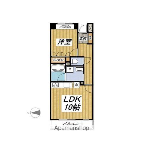 フェスタ氷川台(1LDK/2階)の間取り写真