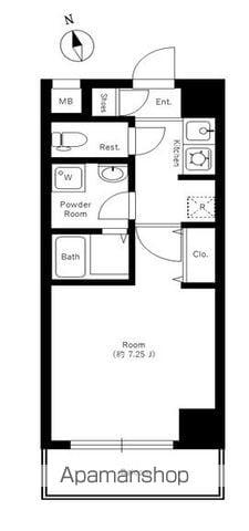 エスコート横浜関内(1K/7階)の間取り写真