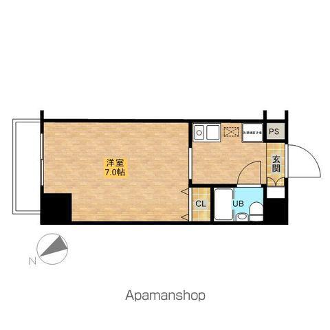 フレックス西八王子(ワンルーム/14階)の間取り写真