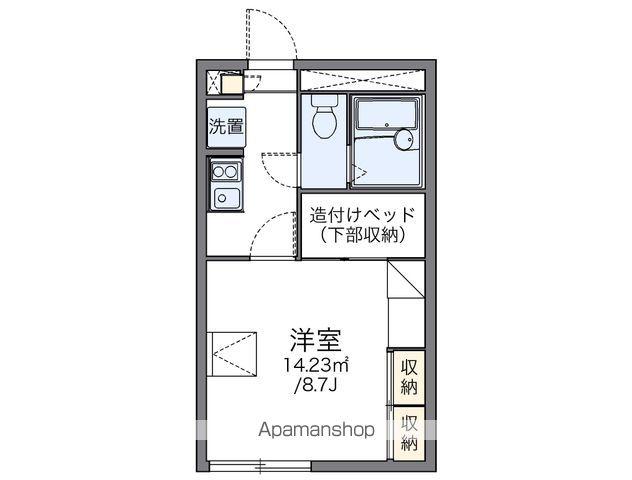 レオパレスアマーレサッポロ(1K/2階)の間取り写真