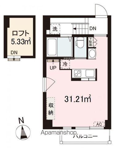 コリドールバリ(ワンルーム/1階)の間取り写真