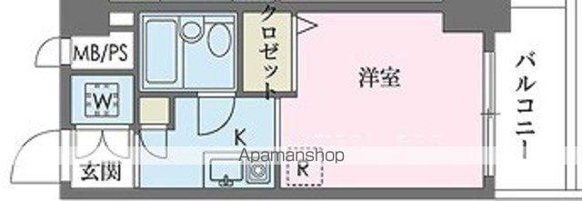 ウィンベルソロ国分寺1(ワンルーム/3階)の間取り写真