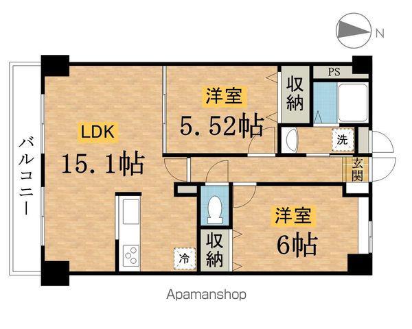LOIRE(2LDK/2階)の間取り写真