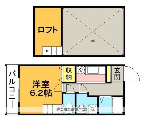 メゾン土井B棟(1K/1階)の間取り写真