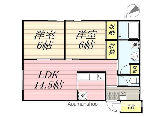 ディア麻生(2SLDK/3階)の間取り写真