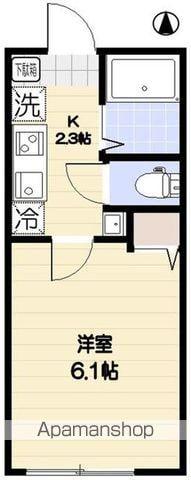 エクセラン西新井大師(1K/1階)の間取り写真