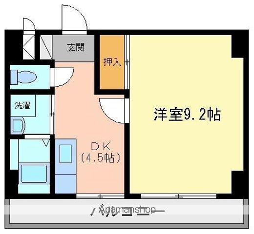 フローラTANOOKA(1DK/2階)の間取り写真