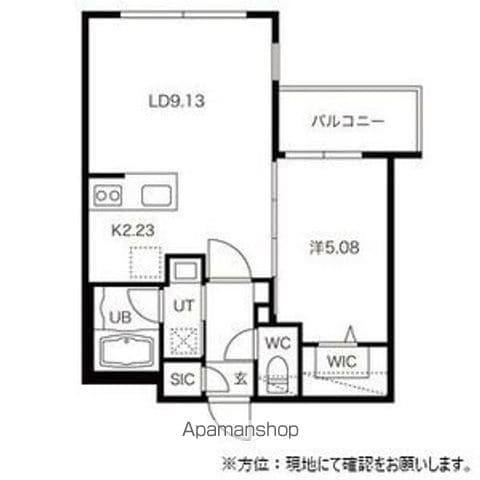 LIEN MARUYAMA(1LDK/5階)の間取り写真