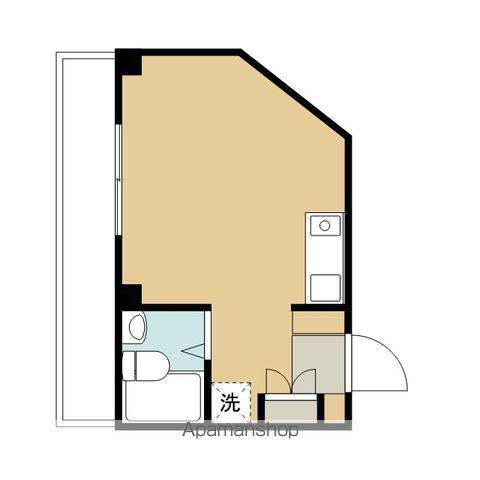 石神ビル(ワンルーム/2階)の間取り写真