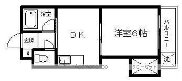 プレジデントハウスⅡ(1DK/3階)の間取り写真