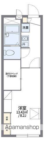 レオパレスオーキッドダイア(1K/2階)の間取り写真