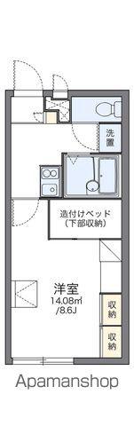 レオパレスウィステリア(1K/2階)の間取り写真