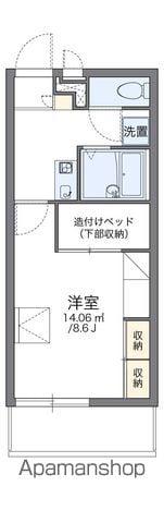 レオパレス赤間宮前(1K/1階)の間取り写真