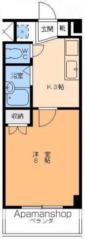 シェモア生石(1K/2階)の間取り写真