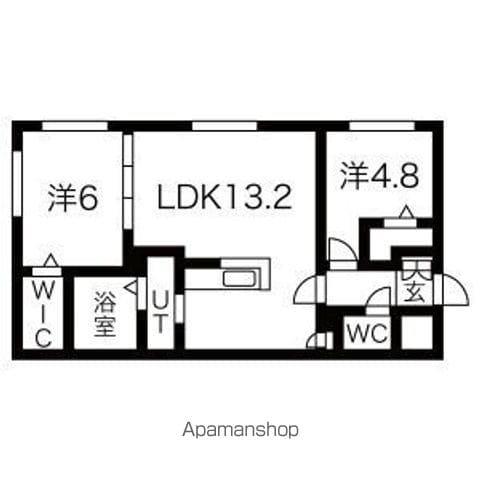 ララコム澄川(2LDK/1階)の間取り写真