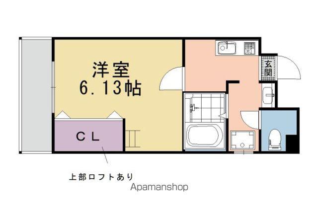 レジデンスリーブル(1K/3階)の間取り写真
