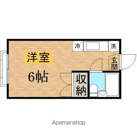 ハイツ大西(ワンルーム/1階)の間取り写真