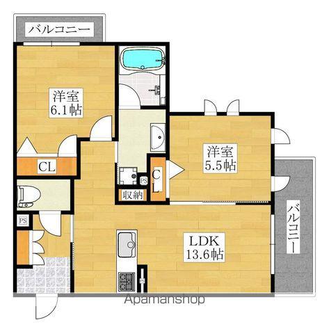シャーメゾンフィグ(2LDK/1階)の間取り写真