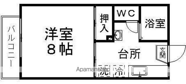 プラザAK(1K/2階)の間取り写真
