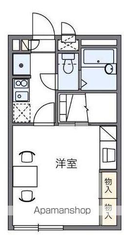 レオパレスPINE CREST(1K/1階)の間取り写真