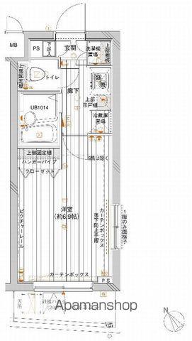 メインステージ赤塚(1K/3階)の間取り写真