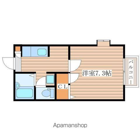 プルミエ(1K/2階)の間取り写真