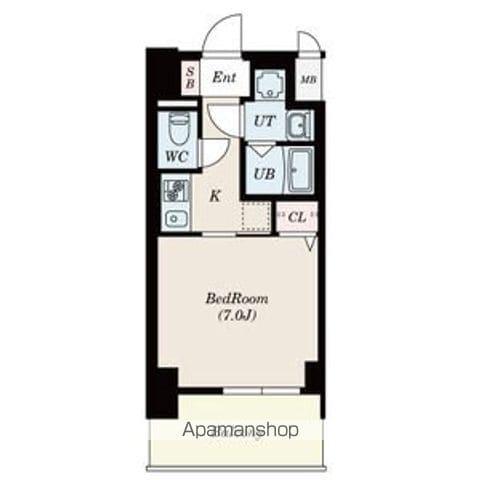 S-RESIDENCE浄心イースト(1K/10階)の間取り写真