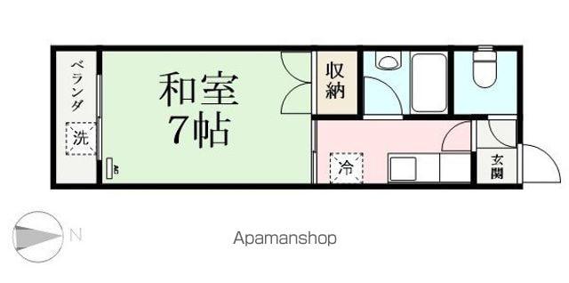 レジデンスMAKI(1K/3階)の間取り写真