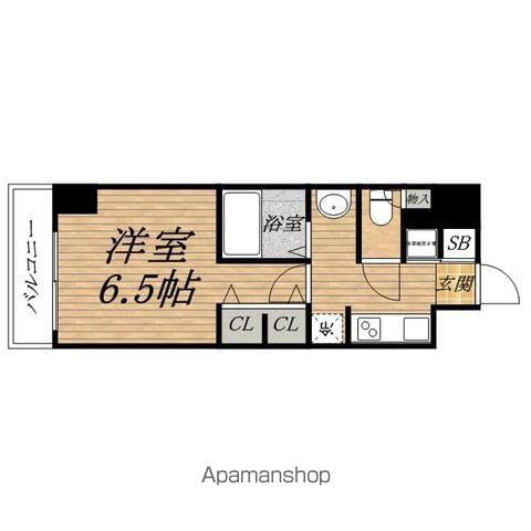 URESIDENCE淀屋橋(1K/7階)の間取り写真