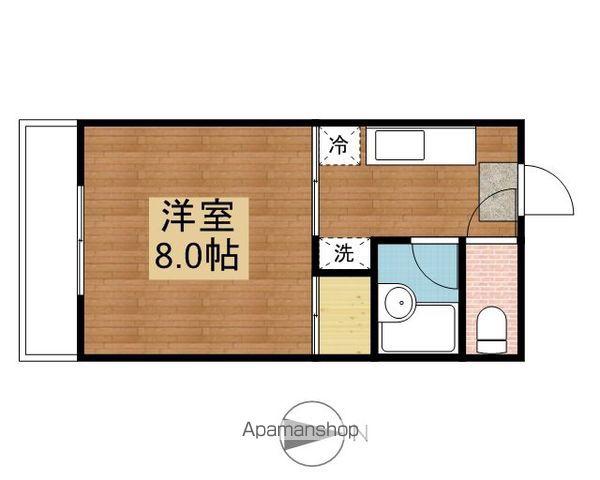 ラポール(1K/3階)の間取り写真