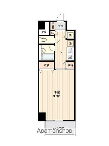 コスモリード幡ヶ谷(ワンルーム/7階)の間取り写真