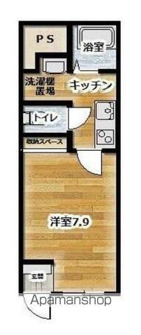 ジュネスアベニールV2(1K/2階)の間取り写真