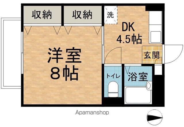 SURPLUSONEMARUI(1DK/2階)の間取り写真