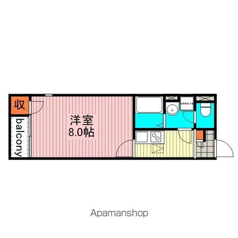 レオネクスト悠春(1K/1階)の間取り写真