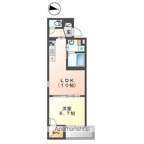 梅田3丁目マンション工事(1LDK/3階)の間取り写真