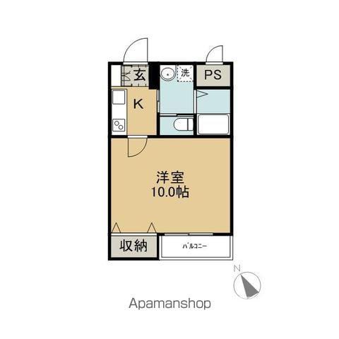 メゾンチヒロ(1K/2階)の間取り写真