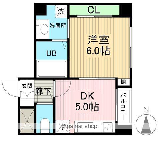 プリマヴェーラ町屋(1K/4階)の間取り写真
