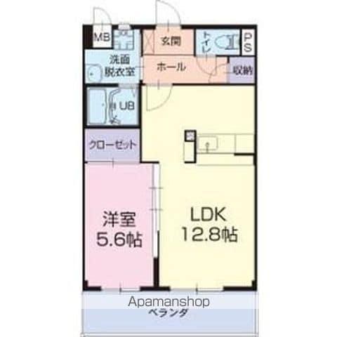 サンフラワー諏訪(1LDK/2階)の間取り写真