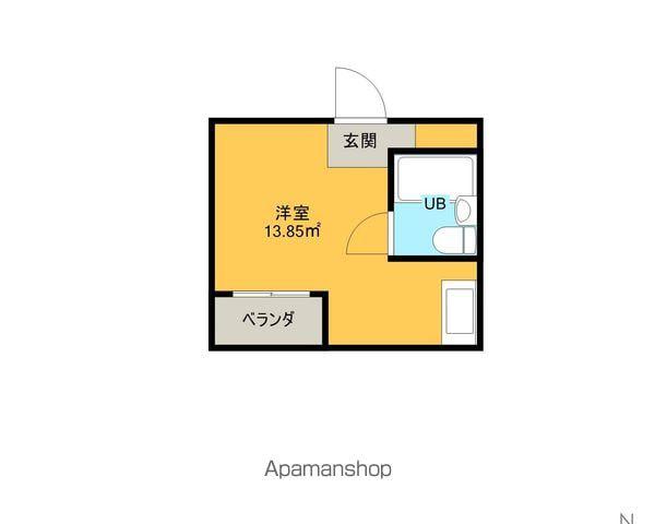 メゾン・ド・ラリエ(ワンルーム/1階)の間取り写真