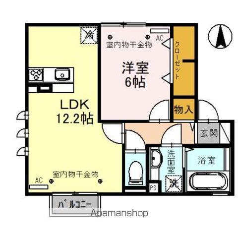 クオーレ(1LDK/2階)の間取り写真