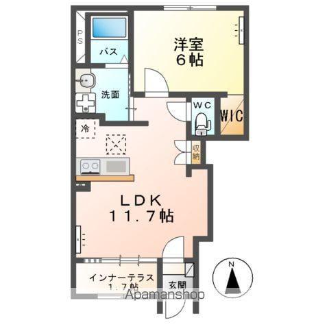 香取市佐原工事(1LDK/1階)の間取り写真